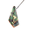 Linkslite Pixel Forest magnetic golf towel hanging from a golf iron