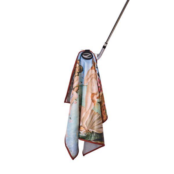 Magnetic Dual Panel Golf Towel 01 "The Birth of Venus"