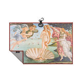 Linkslite magnetic golf towel in The Birth of Venus print by Sandro Botticelli