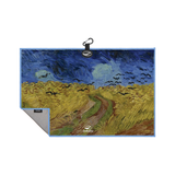 Linkslite magnetic golf towel in Wheatfield with Crows print by Vincent van Gogh